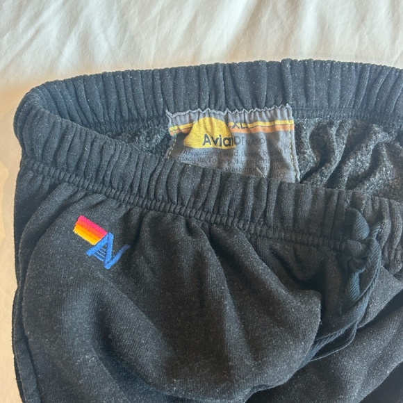 Aviator Nation 5 Stripe Sweatpant - Charcoal XL Unisex - Picture 5 of 5